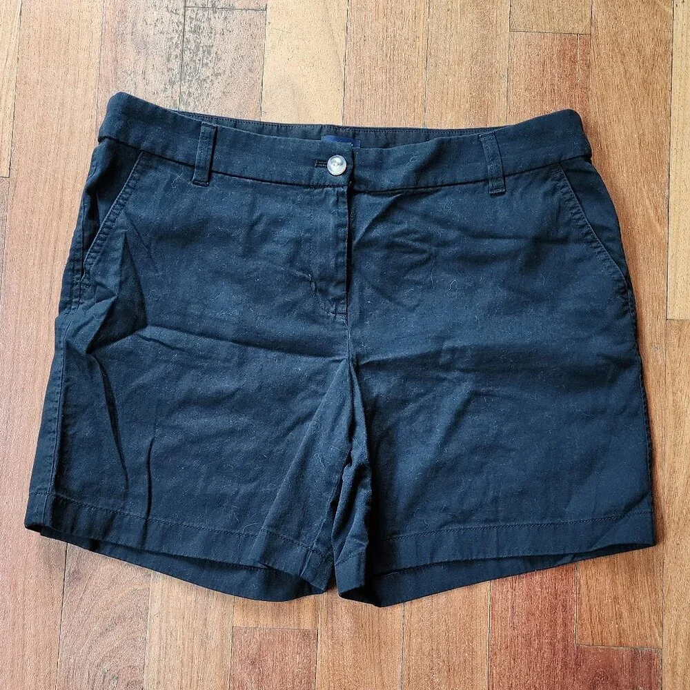 J.Crew Black Cotton Shorts Size 12